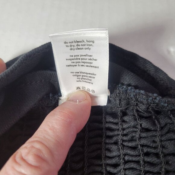 WeWoreWhat Women Black Cotton Blend Chic Strapless Bandeau Top Size Medium - Picture 4 of 9